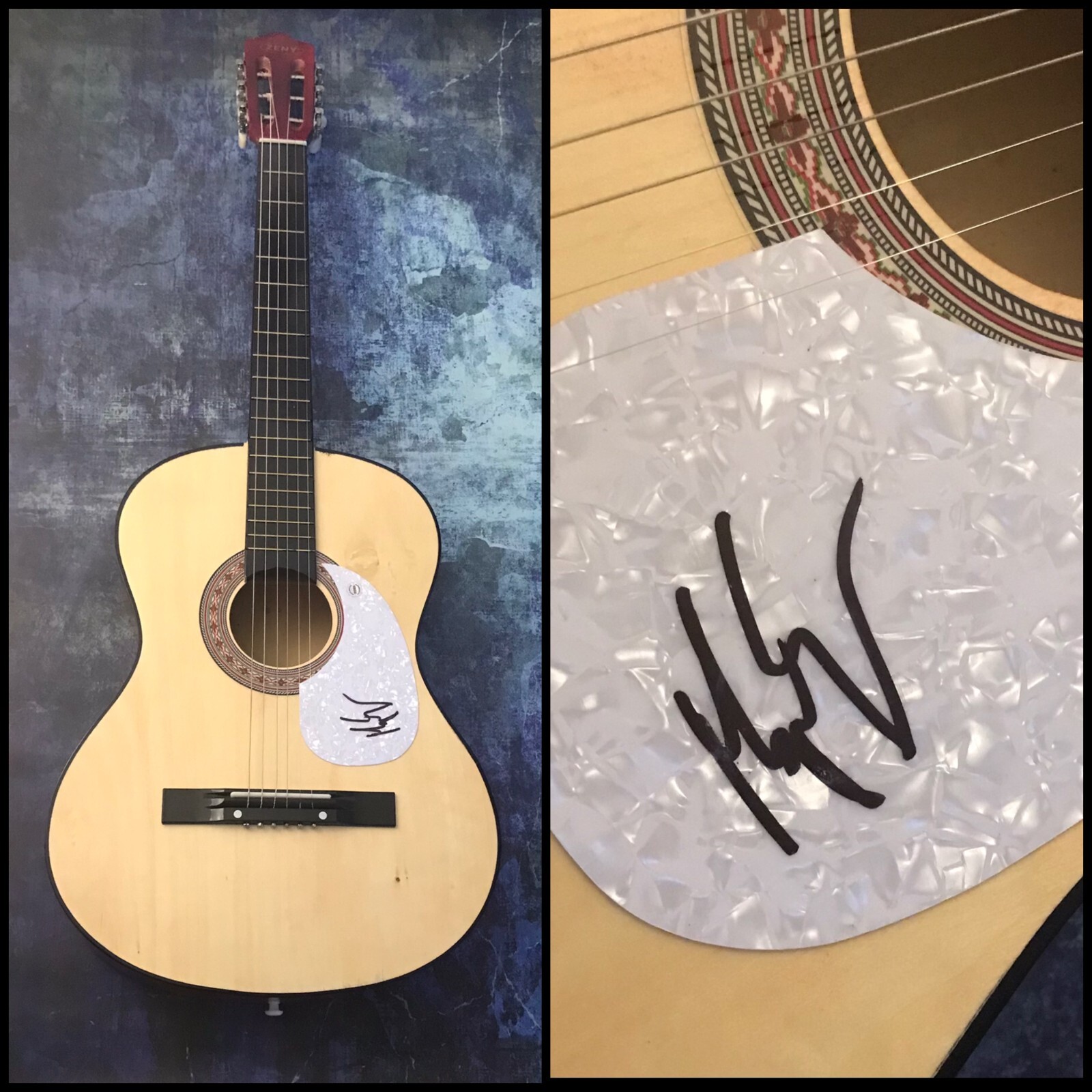 GFA Over for You & Day Drunk * MORGAN EVANS * Signed Acoustic Guitar PROOF COA
