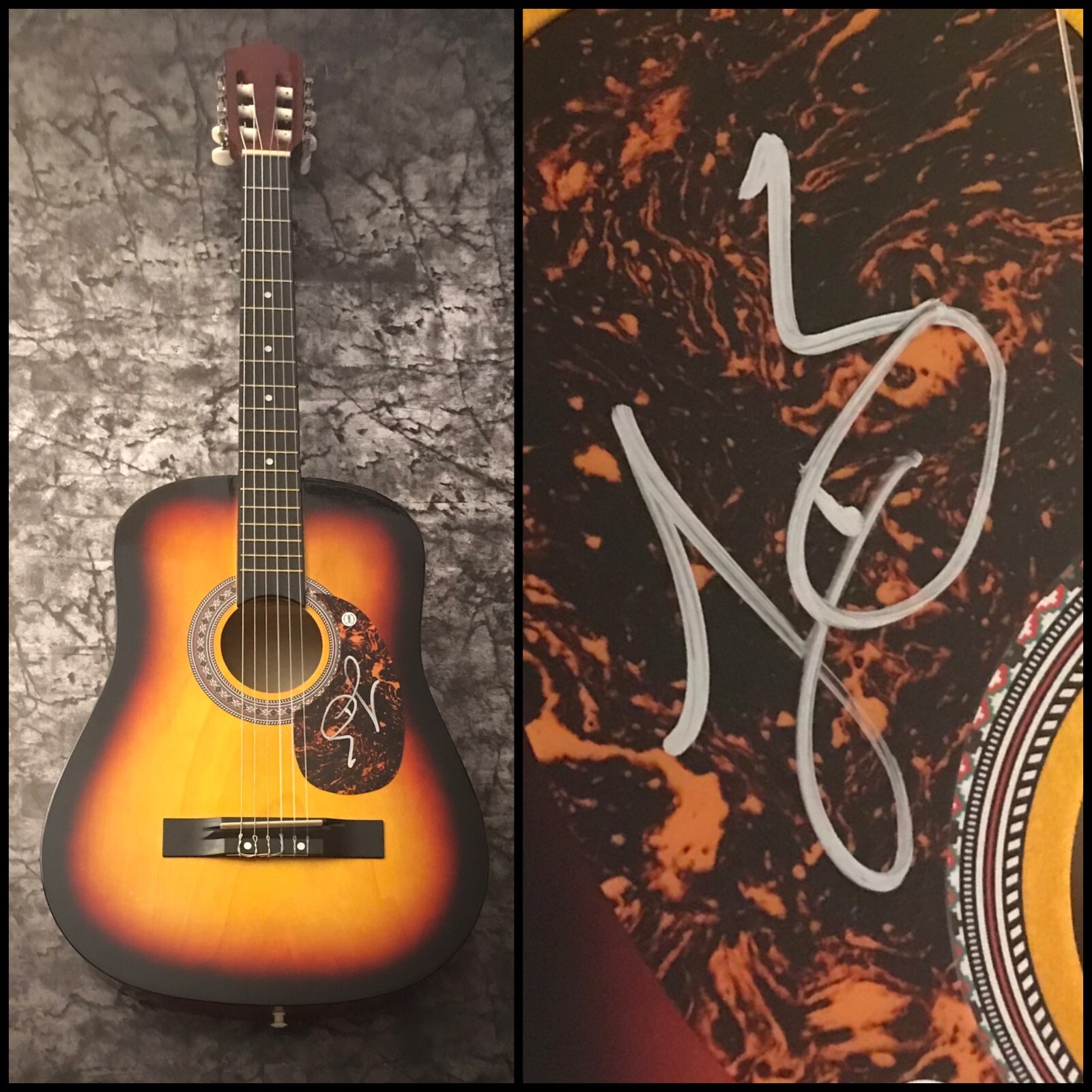 GFA One of them Girls & Rumor * LEE BRICE * Signed Acoustic Guitar PROOF L1 COA
