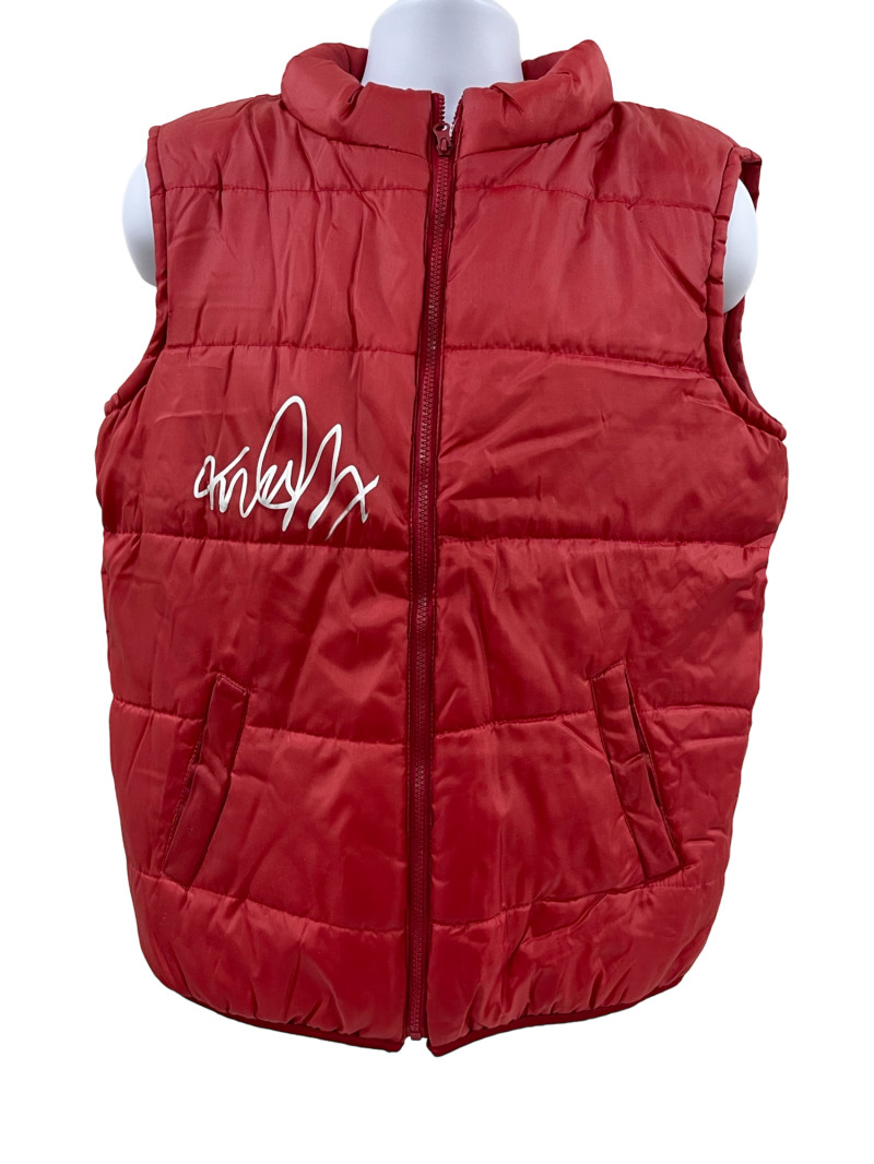 MICHAEL J FOX SIGNED BACK TO THE FUTURE VEST AUTOGRAPH BECKETT WITNESS HOLO 4
