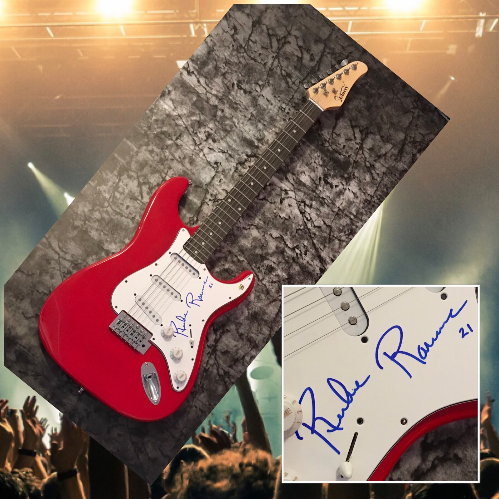 GFA The Ramones Drummer * RICHE RAMONE * Signed Electric Guitar R2 COA
