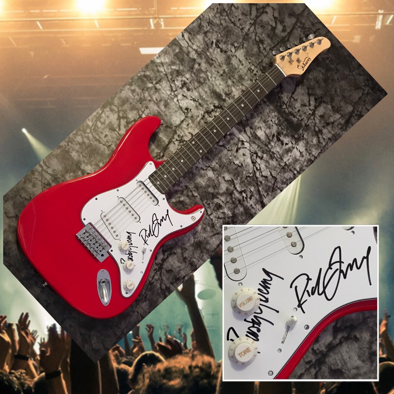 GFA Rusty Young & Richie Furay * POCO BAND * Signed Electric Guitar AD2 COA
