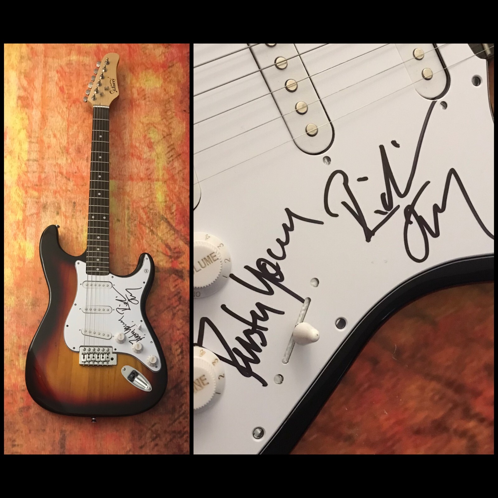 GFA Rusty Young & Richie Furay * POCO BAND * Signed Electric Guitar PROOF COA
