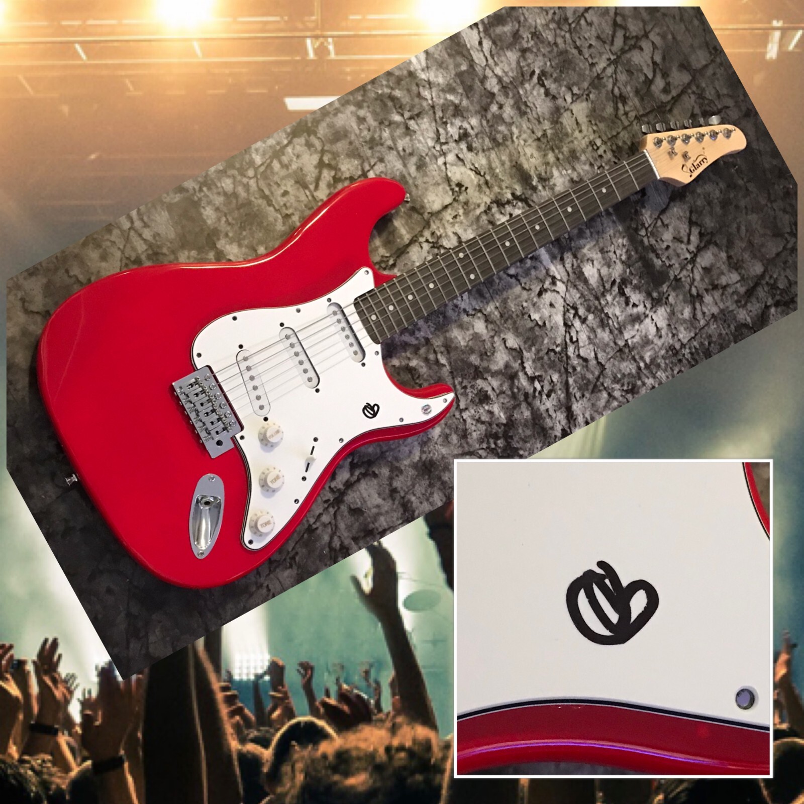 GFA Cake Band Legend * JOHN McCREA * Signed Rare Electric Guitar AD1 COA
