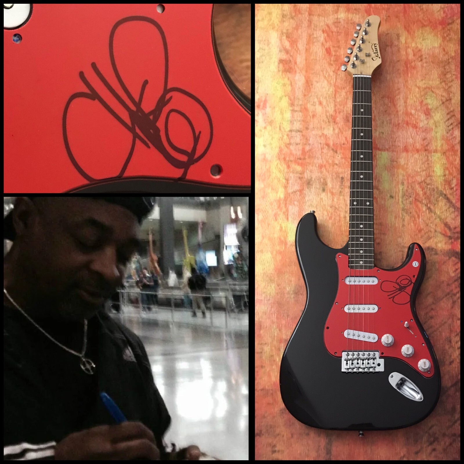 GFA Public Enemy Legend * CHUCK D * Signed Electric Guitar PROOF COA
