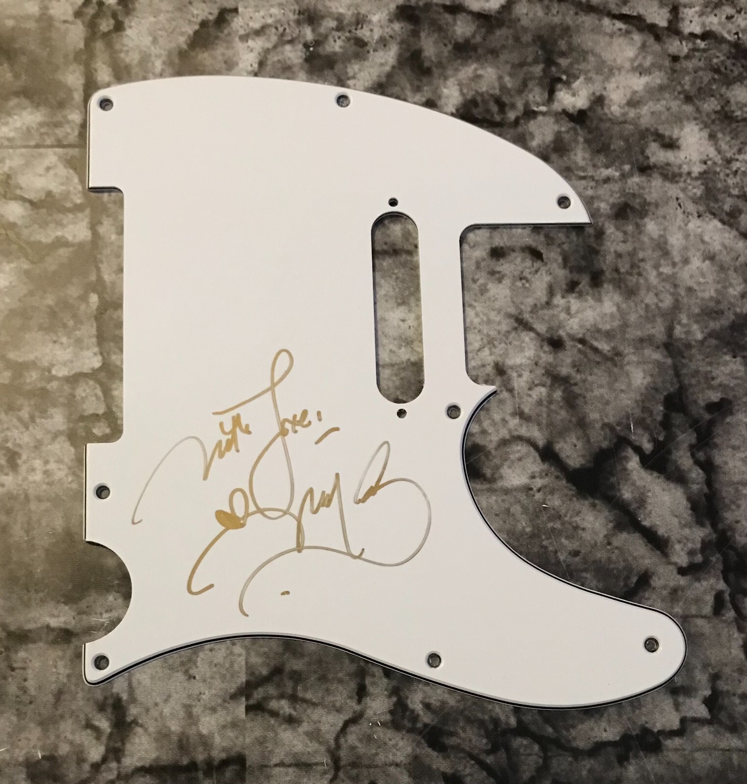 GFA Ghetto Superstar * MYA HARRISON * Signed Electric Tele Pickguard COA
