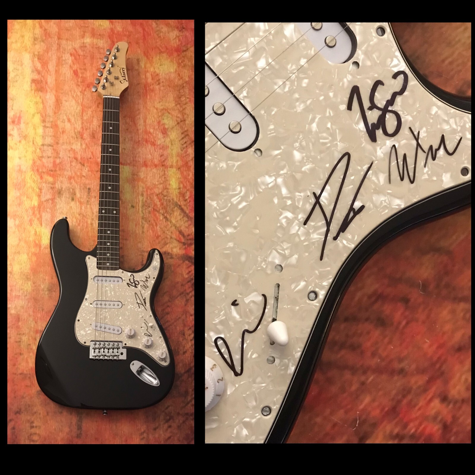 GFA Dan Murphy x4 Band * ALL GOOD THINGS * Signed Electric Guitar PROOF A5 COA
