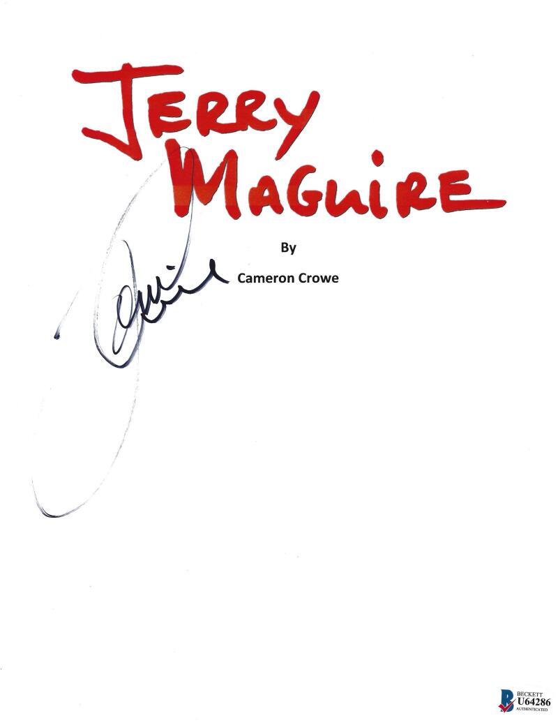 TOM CRUISE SIGNED JERRY MAGUIRE FULL SCRIPT AUTHENTIC AUTOGRAPH BECKETT
