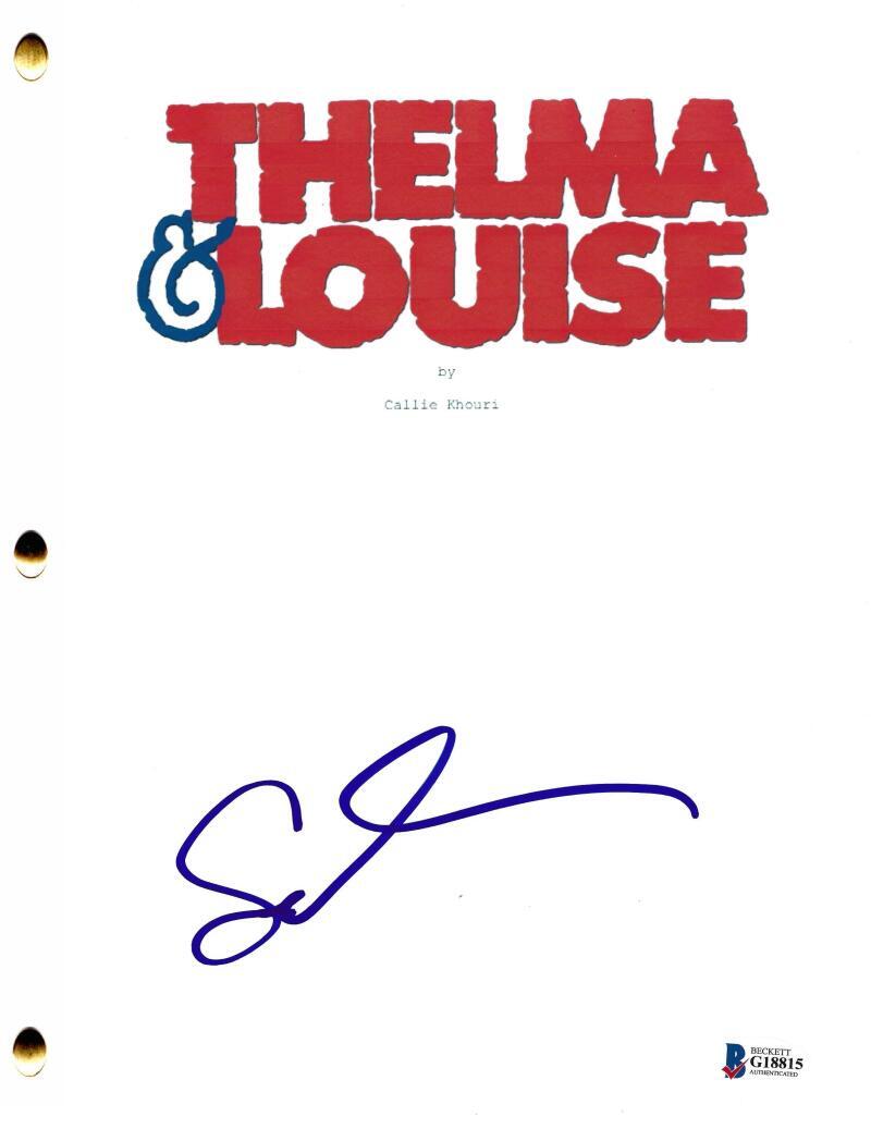 SUSAN SARANDON SIGNED THELMA & LOUISE FULL SCRIPT AUTHENTIC AUTOGRAPH BECKETT
