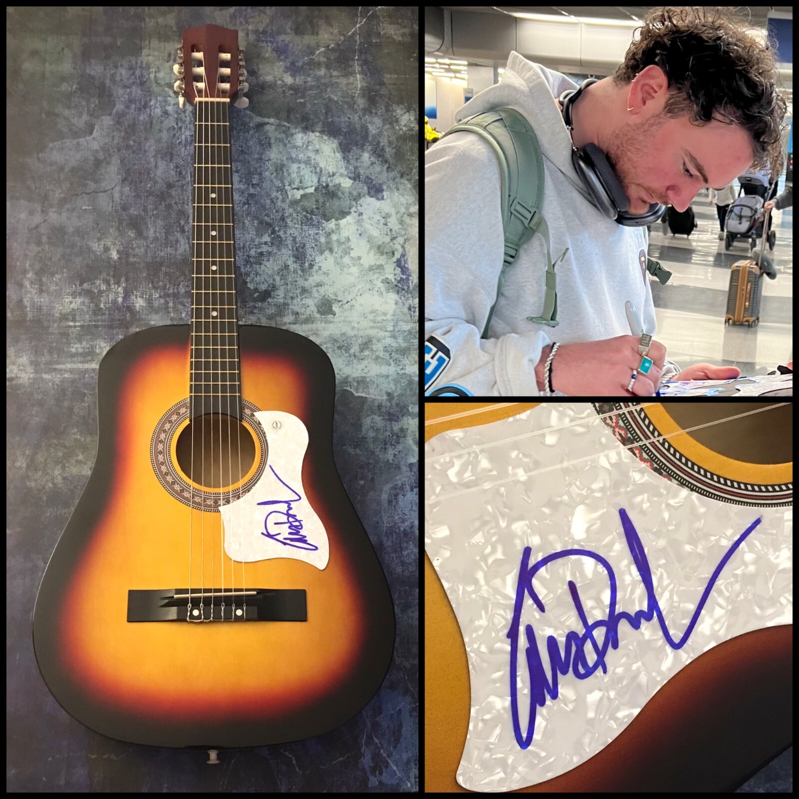 New ListingGFA I'll Be Waiting * CIAN DUCROT * Signed Acoustic Guitar PROOF COA
