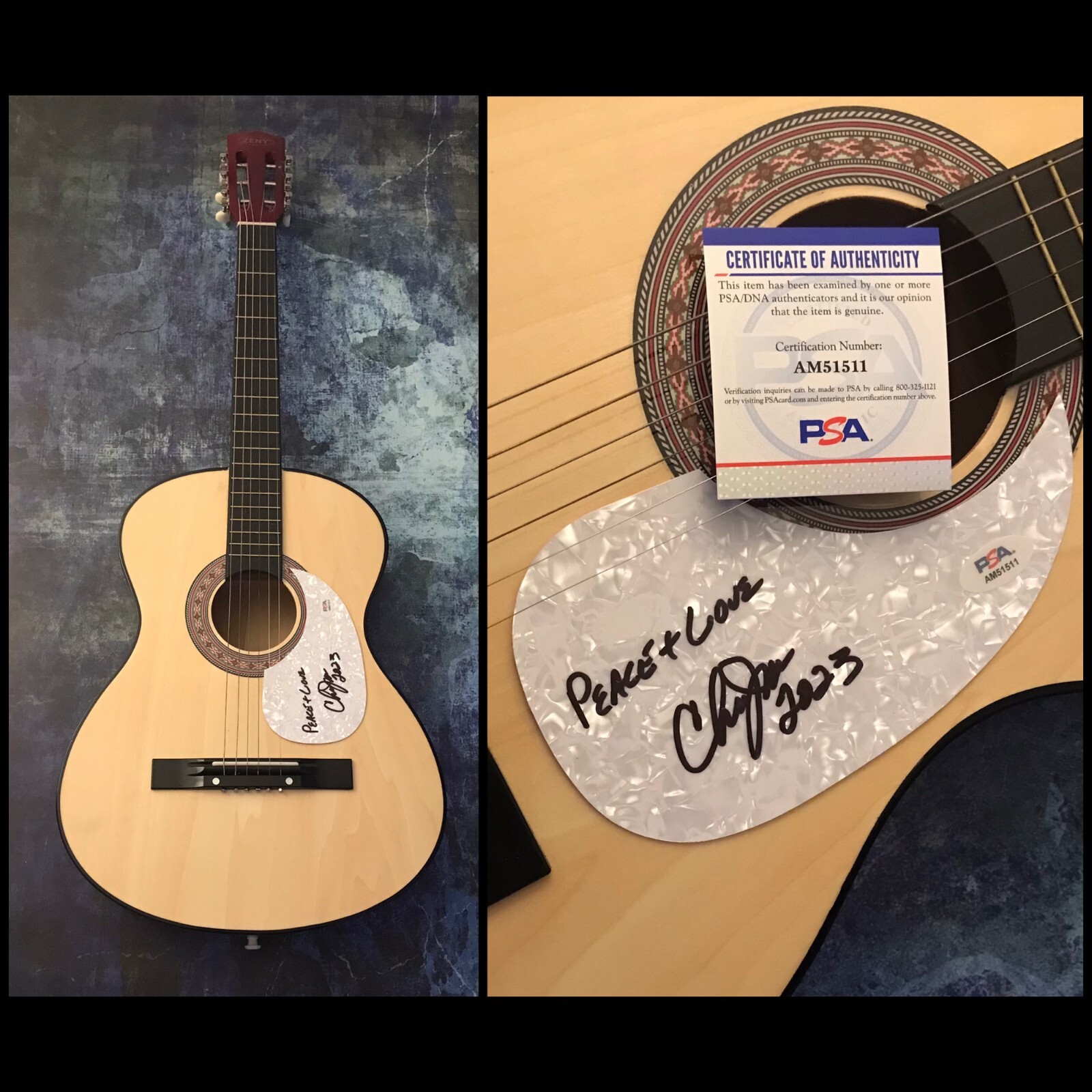 New ListingPSA The Isley Brothers * CHRIS JASPER * Signed Acoustic Guitar C3 COA
