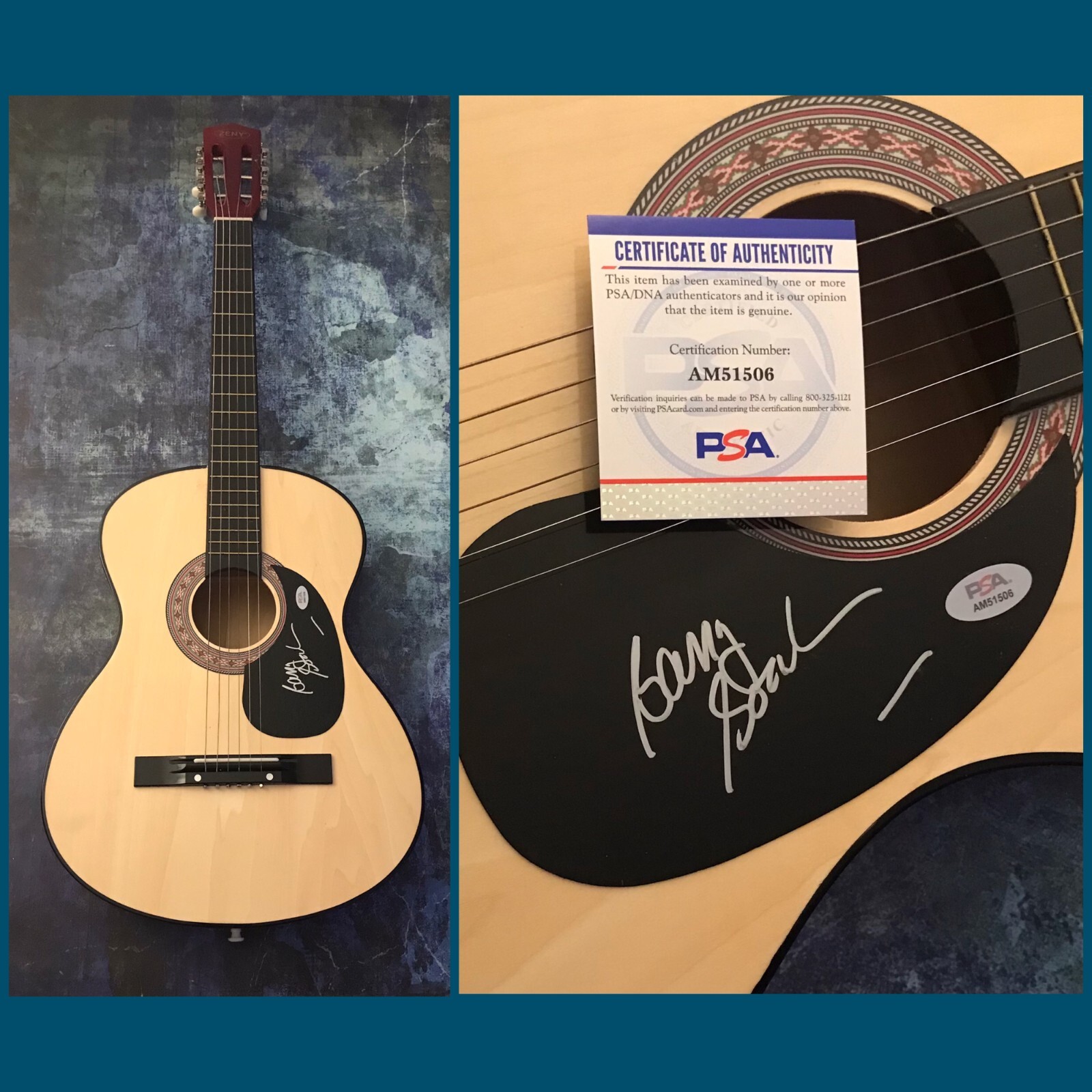 New ListingPSA Boston Band Guitarist * BARRY GOUDREAU * Signed Acoustic Guitar COA
