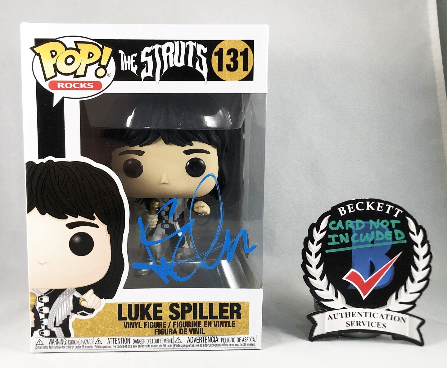 Luke Spiller Signed Funko Pop The Struts Beckett BAS 1 COA
