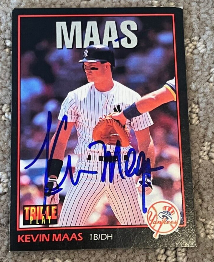 KEVIN MAAS signed autographed 1993 Triple Play #57 Card New York Yankees
