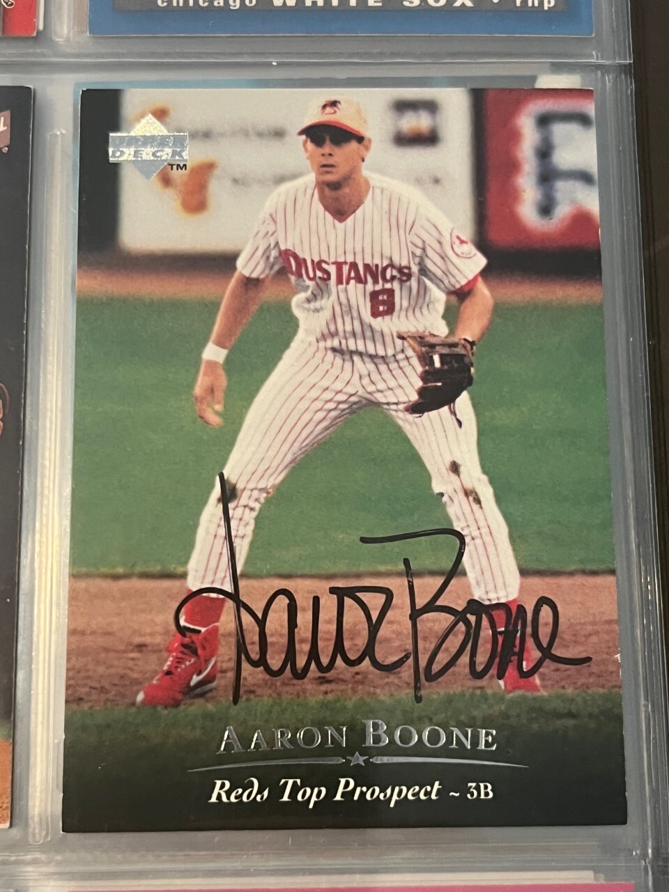 Aaron Boone signed autographed 1995 Upper Deck Minor League Card #95
