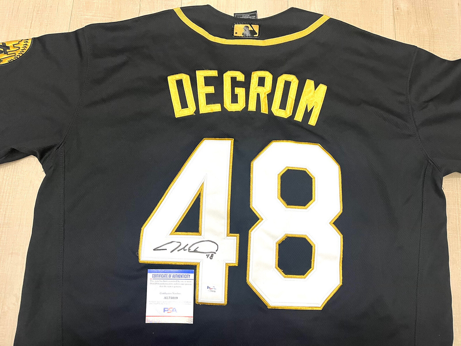 Jacob DeGrom hand signed New York Mets Jersey PSA DNA Cert