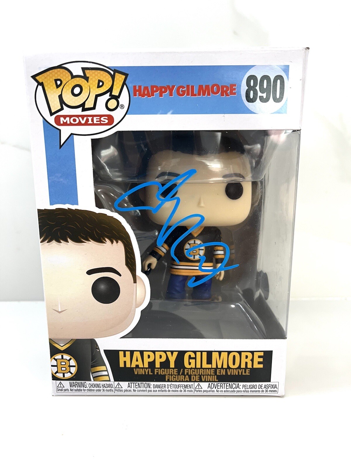 Adam Sandler hand signed Funko Pop #890 Happy Gilmore Beckett BAS
