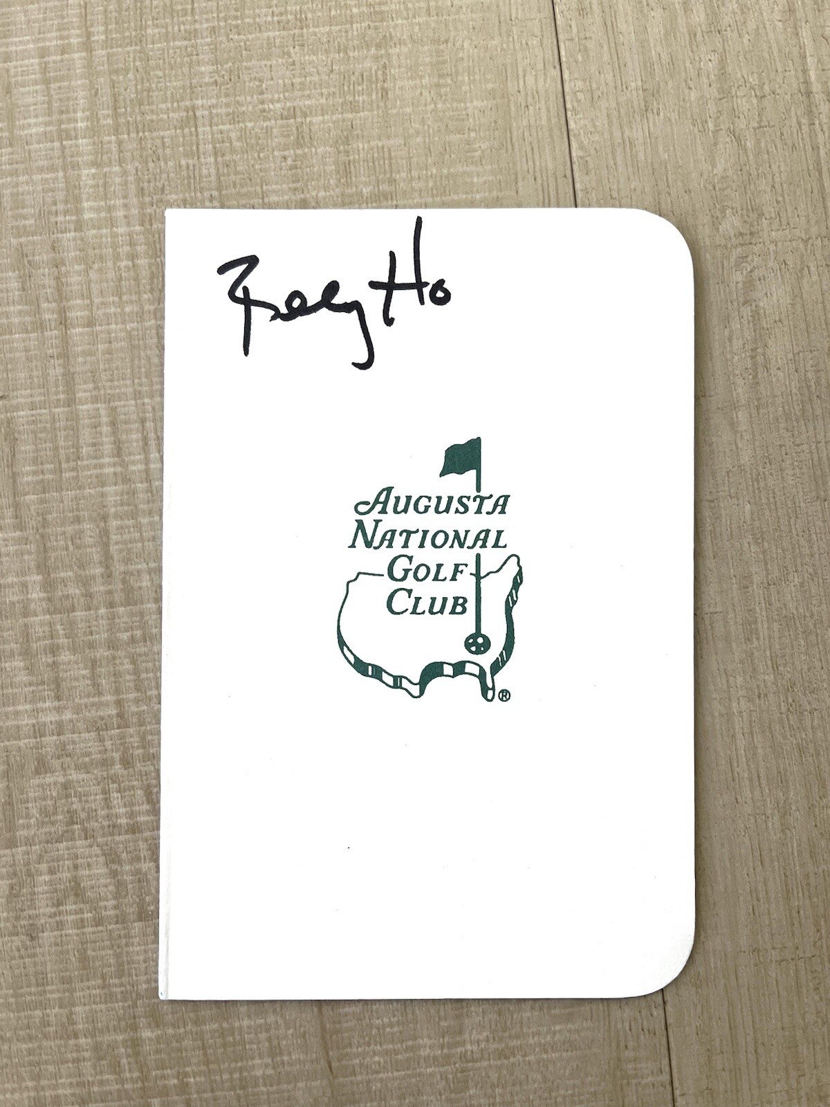 Billy Horschel Signed Augusta National Masters Scorecard Beckett Certified #2
