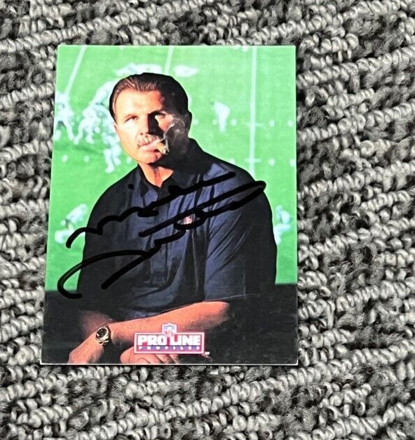MIKE DITKA signed autographed 1992 PRO LINE PORTRAITS Card Chicago Bears
