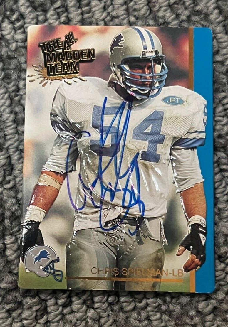 Chris Spielman signed autographed 1991 ACTION PACKED Card All-Madden Team Lions
