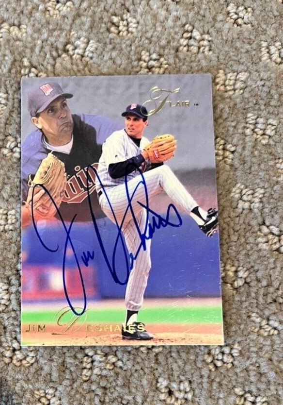 Jim Deshaies signed autographed 1993 Flair Card #234 Minnesota Twins
