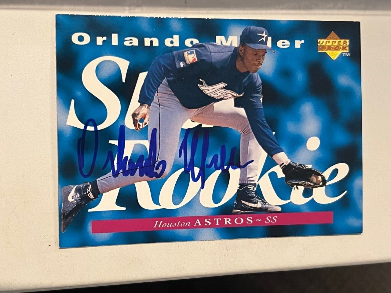 Orlando Miller signed autographed 1995 Upper Deck Baseball #211 Star Rookie Card
