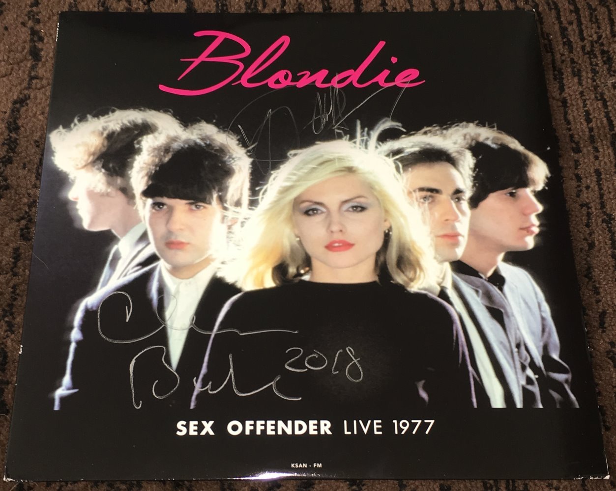 DEBBIE HARRY SIGNED AUTOGRAPH BLONDIE SEX OFFENDER LIVE 1977 ALBUM w/EXACT PROOF
