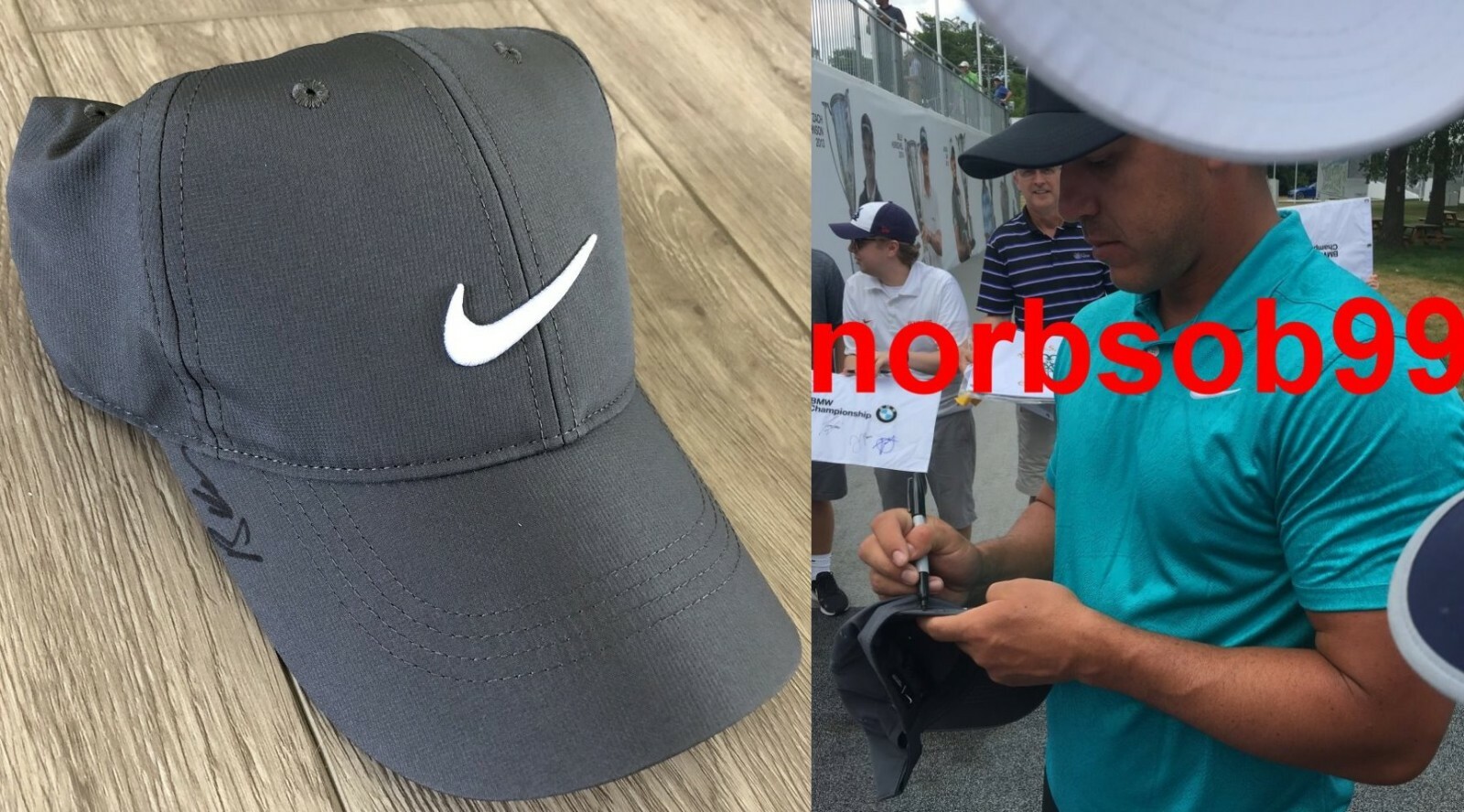 BROOKS KOEPKA SIGNED AUTOGRAPH BRAND NEW NIKE GOLF HAT w/EXACT PROOF
