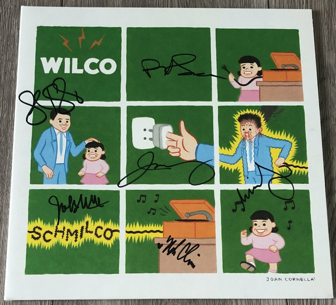 WILCO SIGNED AUTOGRAPH SCHMILCO VINYL ALBUM JEFF TWEEDY +5 W/EXACT PROOF COLLECTIBLE MEMORABILIA