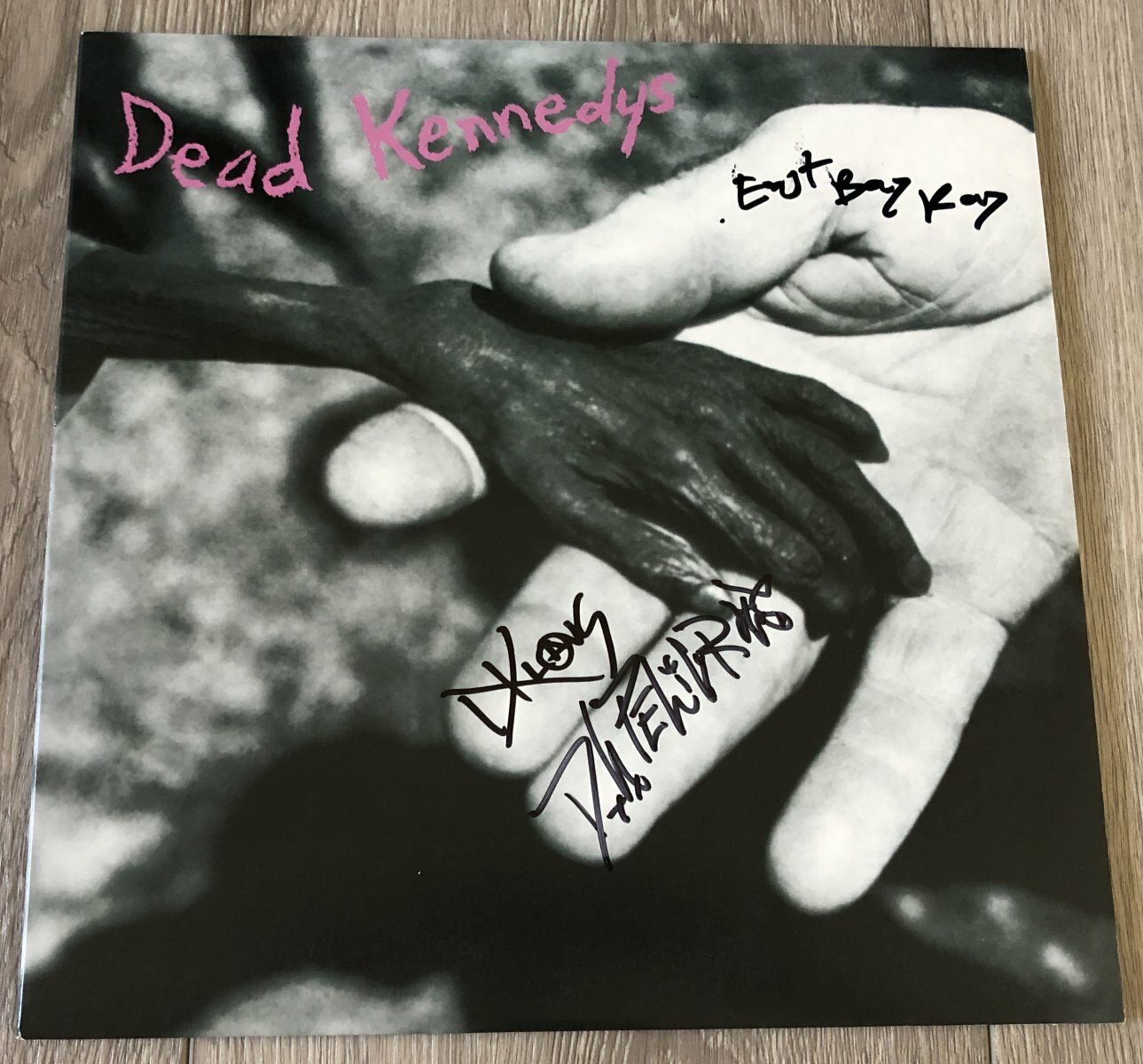 DEAD KENNEDYS SIGNED PLASTIC SURGERY DISASTERS VINYL ALBUM w/EXACT PROOF
