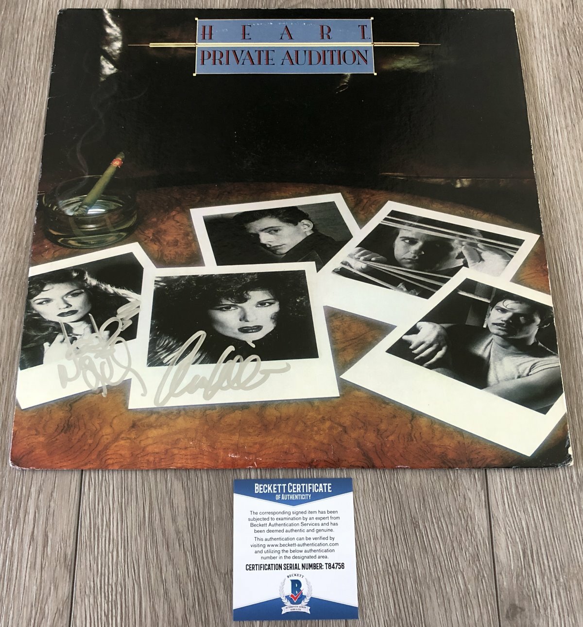 HEART ANN & NANCY WILSON SIGNED PRIVATE AUDITION ALBUM w/PROOF & BECKETT BAS COA
