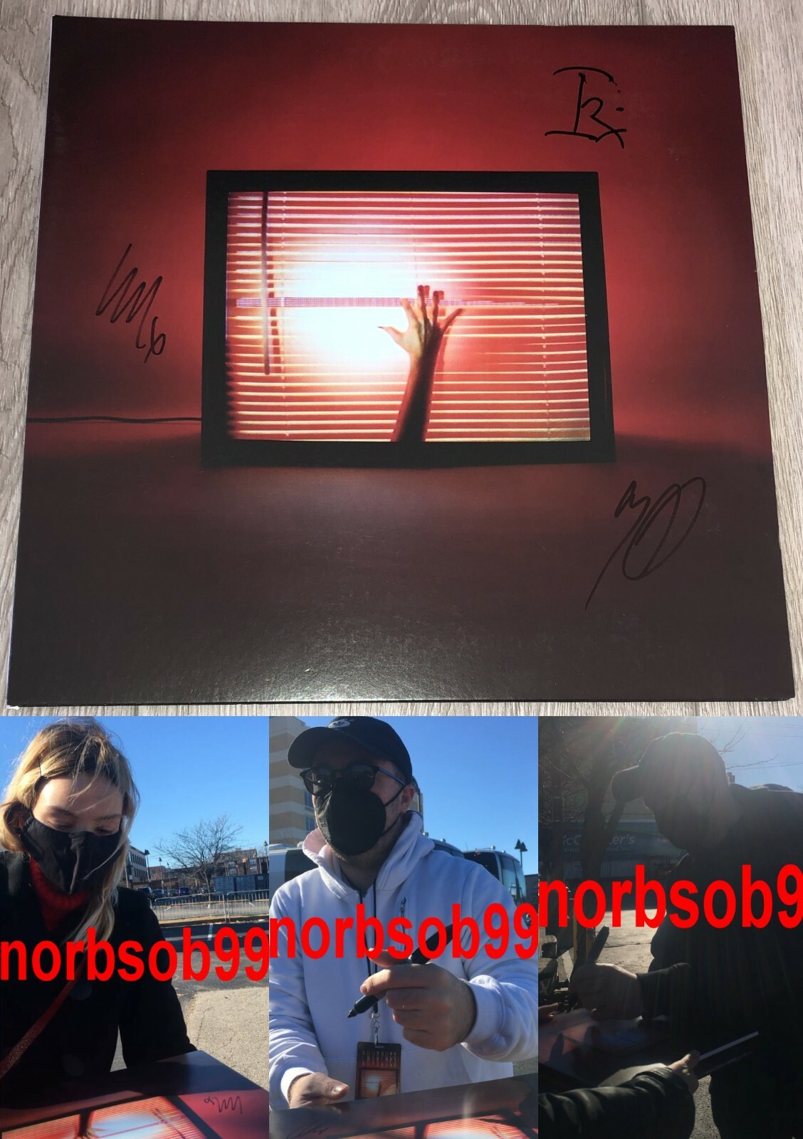 CHVRCHES BAND SIGNED AUTOGRAPH SCREEN VIOLENCE VINYL RECORD ALBUM w/EXACT PROOF

