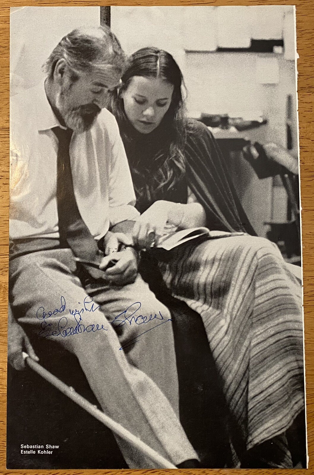 Sebastian Shaw & Timothy Dalton Signed Autographed 7x11 Magazine Page JSA
