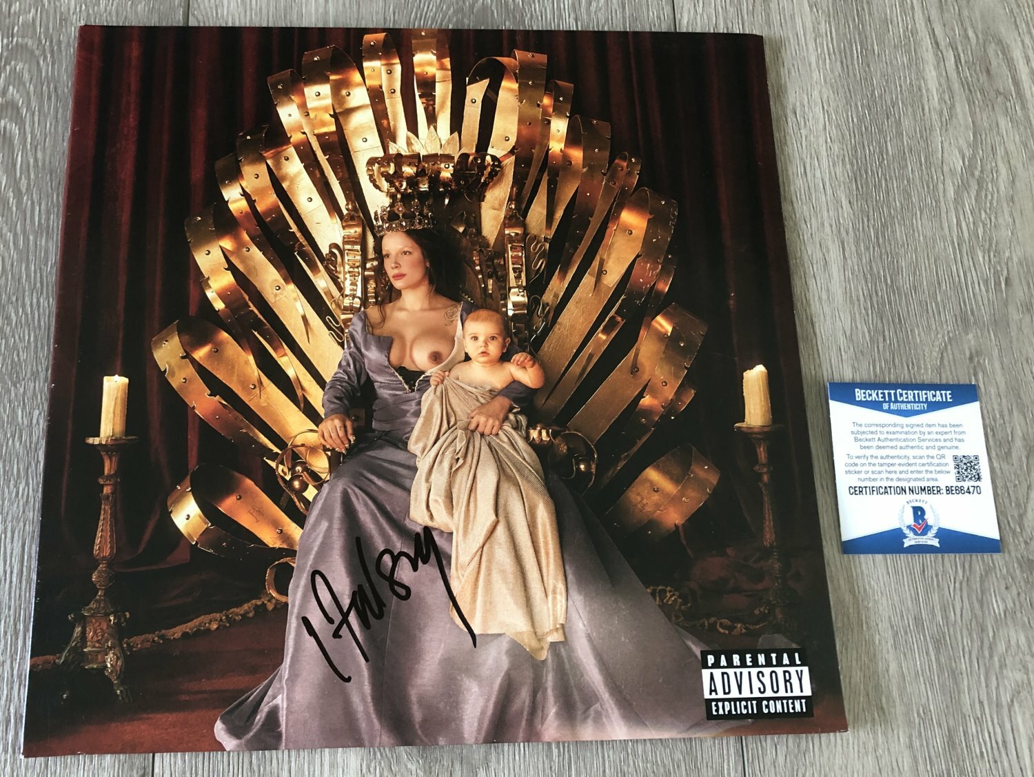 HALSEY SIGNED IF I CAN'T HAVE LOVE, I WANT POWER VINYL ALBUM & BECKETT BAS COA
