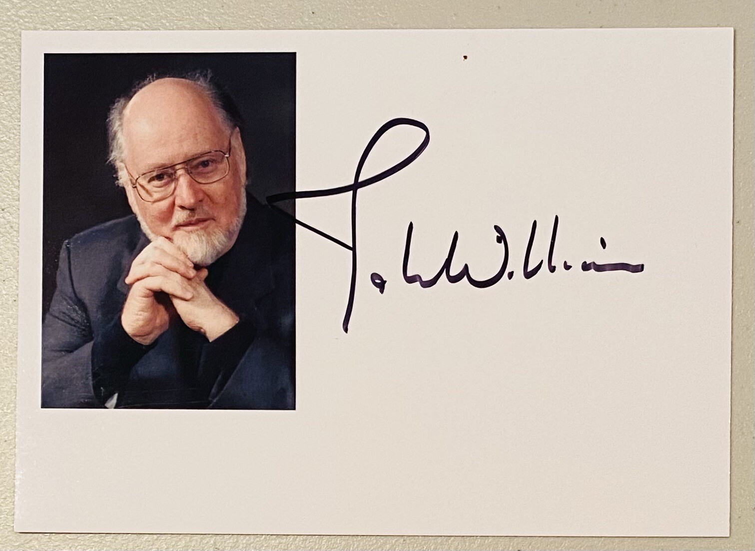 John Williams Signed Autographed 5x7 Photo BAS Beckett Letter Star Wars Jaws 2
