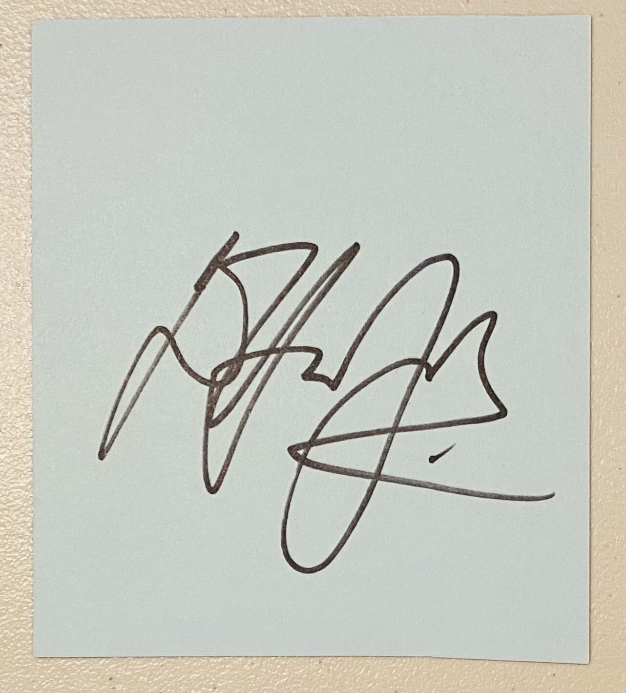 Elton John Signed Autographed 4 x 4.5 Card Full JSA Letter
