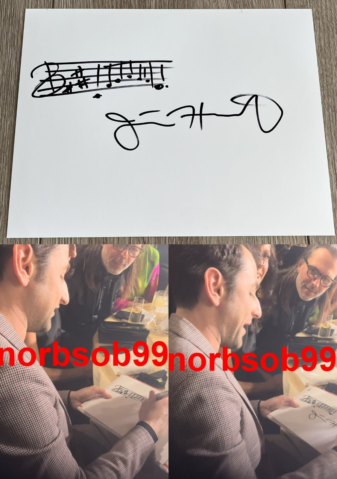 JUSTIN HURWITZ SIGNED AUTOGRAPH LA LA LAND MUSIC SKETCH DRAWING w/EXACT PROOF
