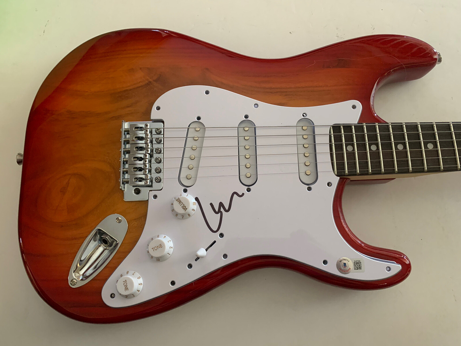 Lars Ulrich Metallica Signed Autographed Electric Guitar Beckett Certified