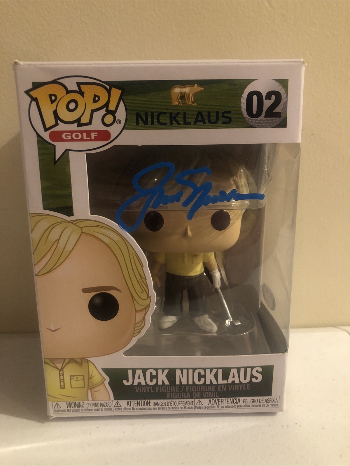 JACK NICKLAUS GOLF LEGEND SIGNED AUTOGRAPH FUNKO POP PSA FULL LETTER COA