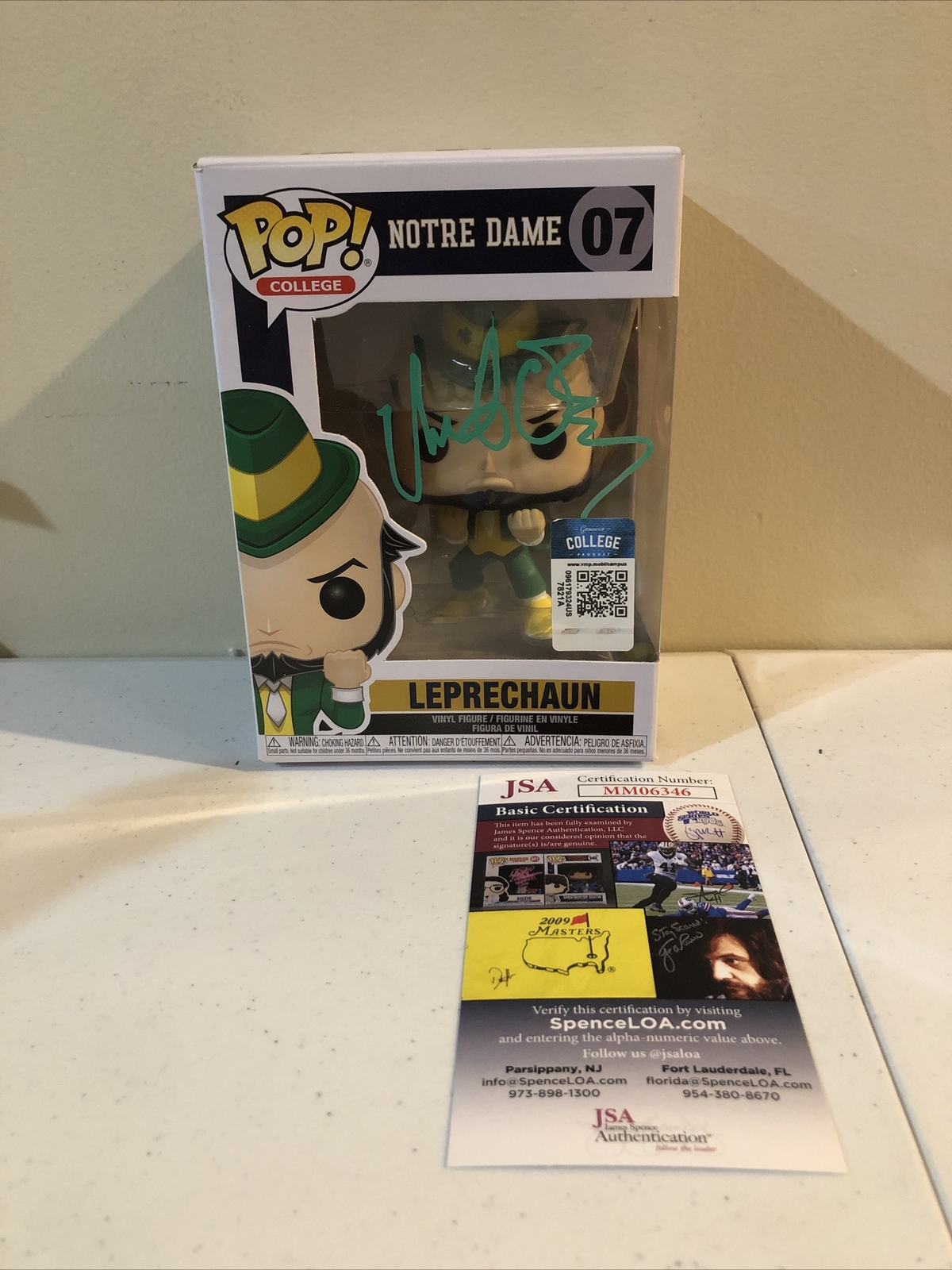 NOTRE DAME FIGHTING IRISH- MIKE BREY SIGNED AUTOGRAPH FUNKO POP JSA COA RARE