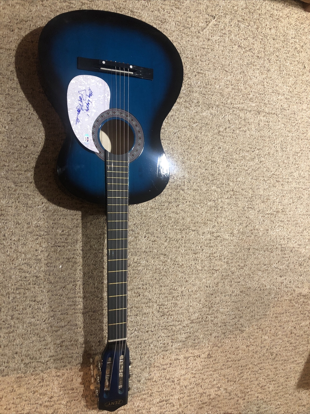 PAT BOONE COUNTRY POP SIGNED AUTOGRAPH 38” ACOUSTIC GUITAR PSA DNA COA