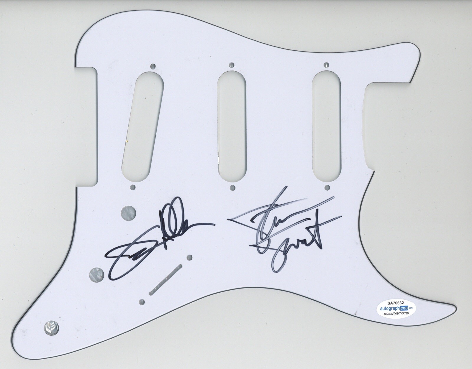 JOEY ALLEN STEVEN SWEET WARRANT SIGNED AUTOGRAPH STRAT GUITAR PICKGUARD ACOA COA