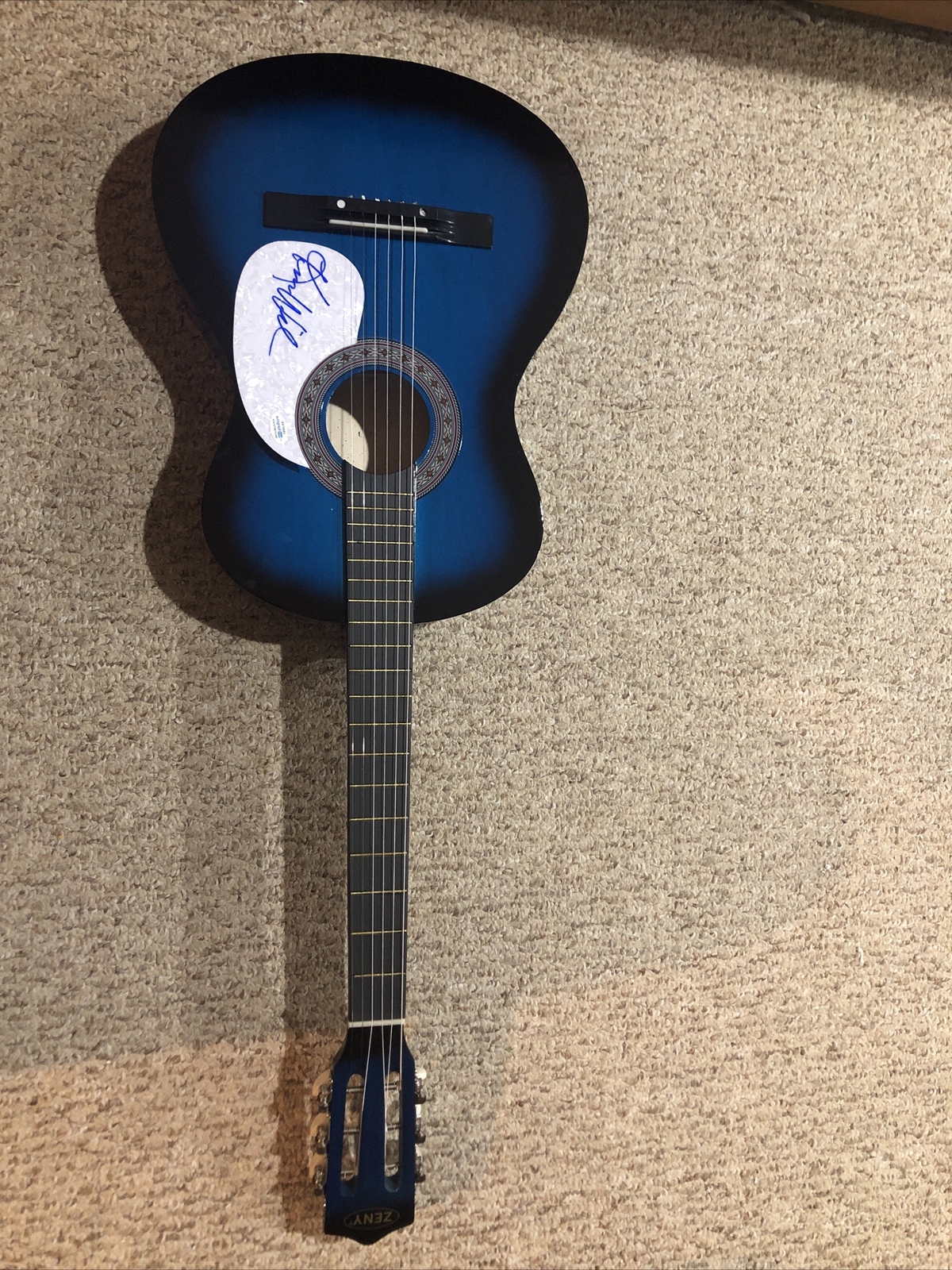 KIM WILSON THE FABULOUS THUNDERBIRDS SIGNED AUTOGRAPH 38” ACOUSTIC GUITAR ACOA