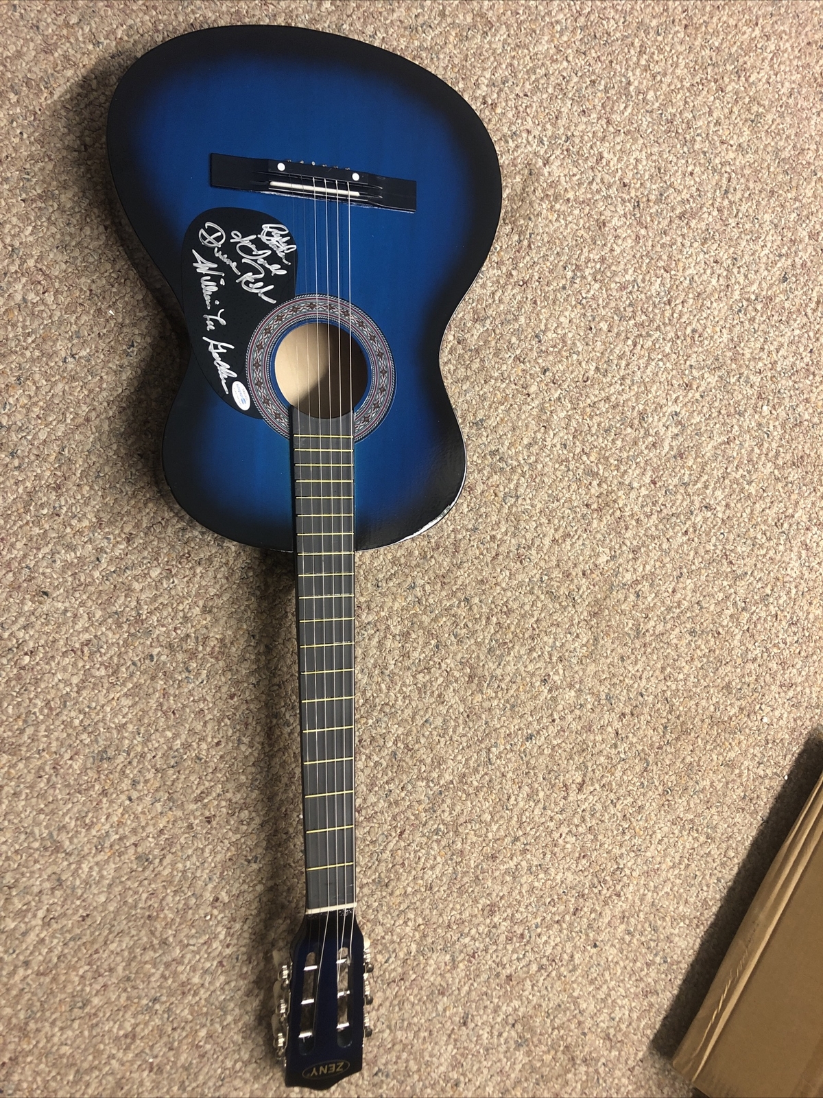 OAK RIDGE BOYS ALL 4! SIGNED AUTOGRAPH 38” ACOUSTIC GUITAR ACOA COA COUNTRY