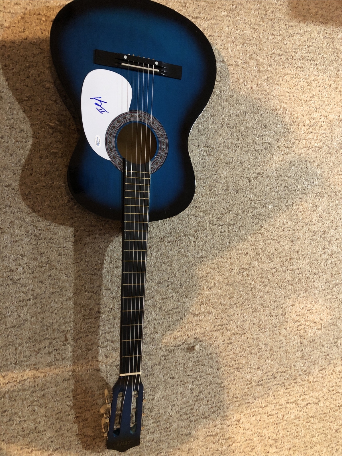 KENNY ROBY SIGNED AUTOGRAPH 38” ACOUSTIC GUITAR ACOA 6 STRING DRAG AMERICANA