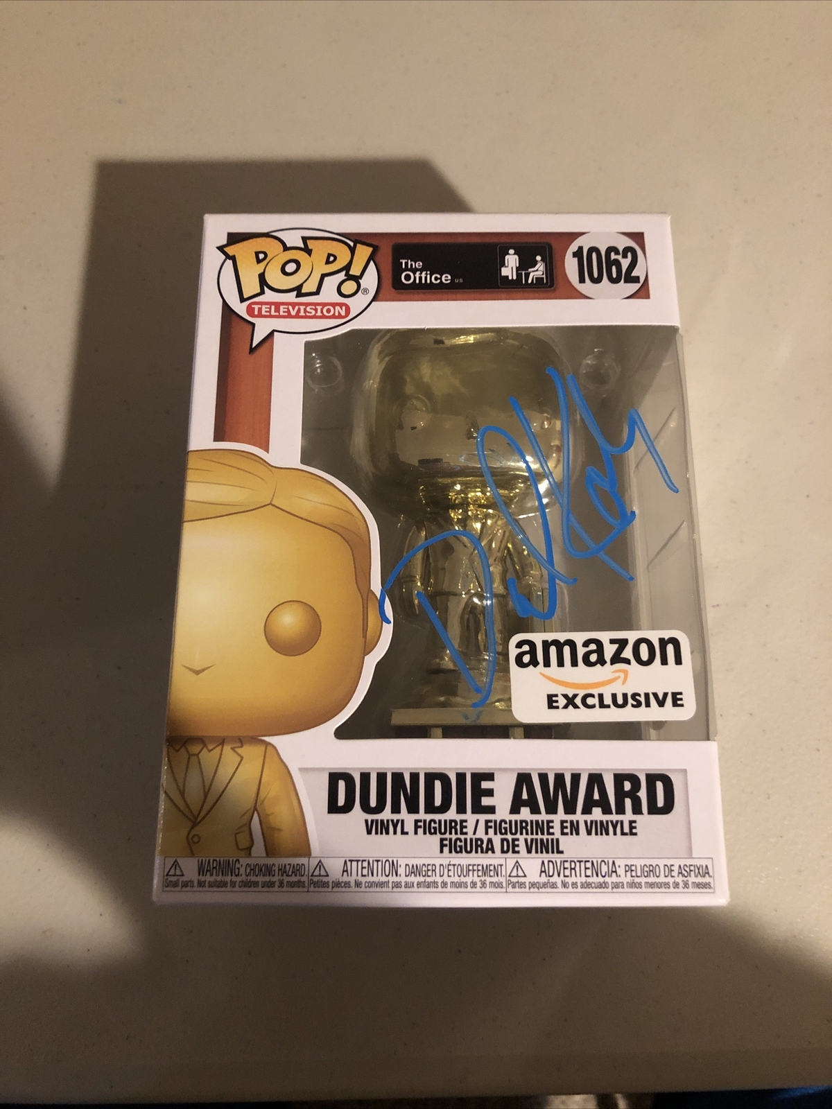 DAVID KOECHNER THE OFFICE SIGNED AUTOGRAPH DUNDIE FUNKO POP ACOA PACKER