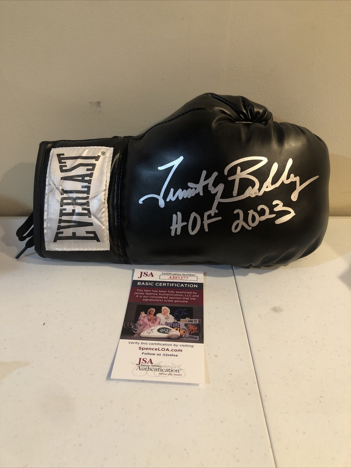 TIMOTHY BRADLEY JR SIGNED AUTOGRAPH EVERLAST BOXING GLOVE JSA COA HOF 2023 RARE
