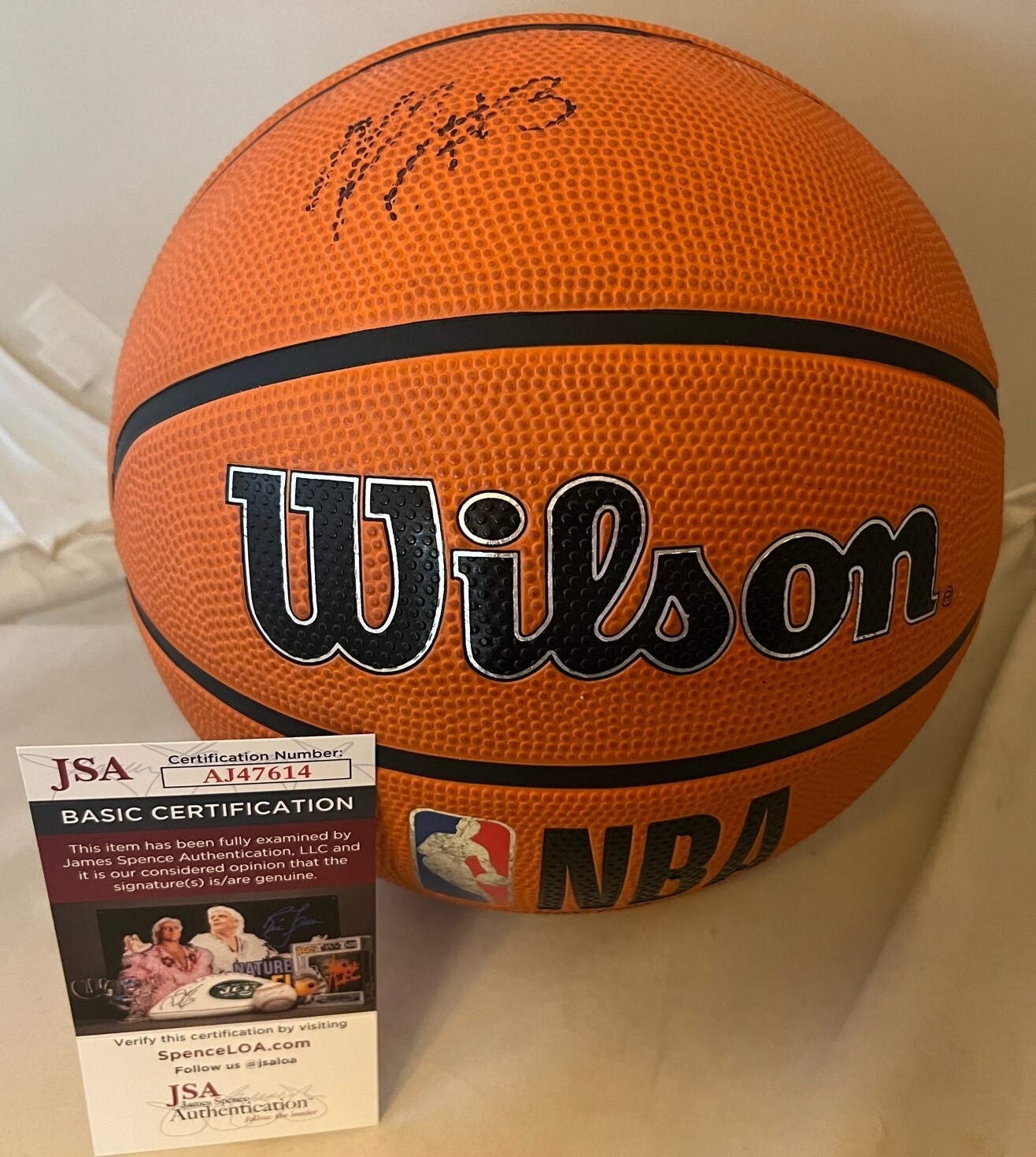 Keldon Johnson San Antonio Spurs signed NBA Basketball Ball autographed JSA
