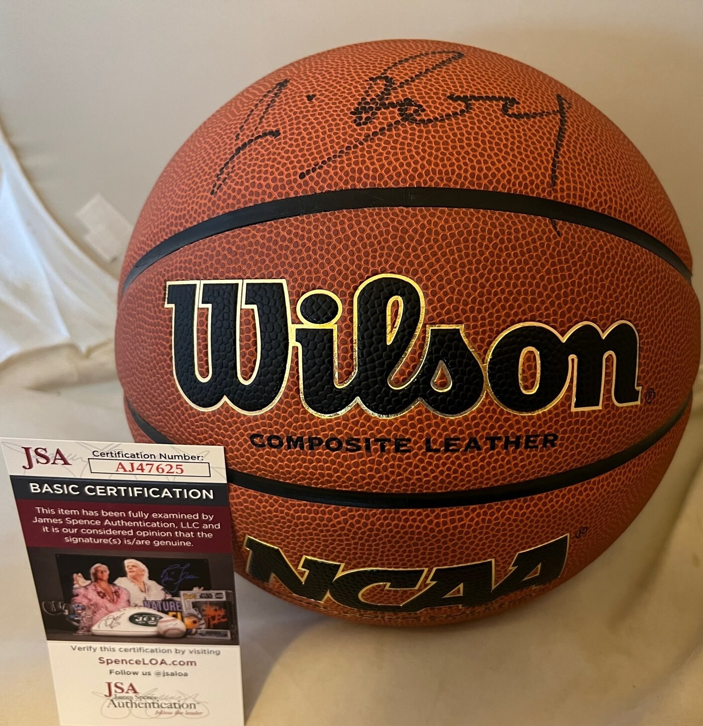 Jim Boeheim Syracuse Orange signed NCAA Basketball Ball autographed JSA
