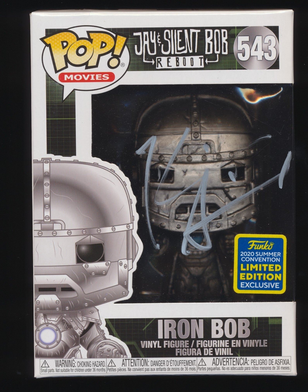 KEVIN SMITH SIGNED IRON BOB JAY & SILENT BOB FUNKO POP JSA
