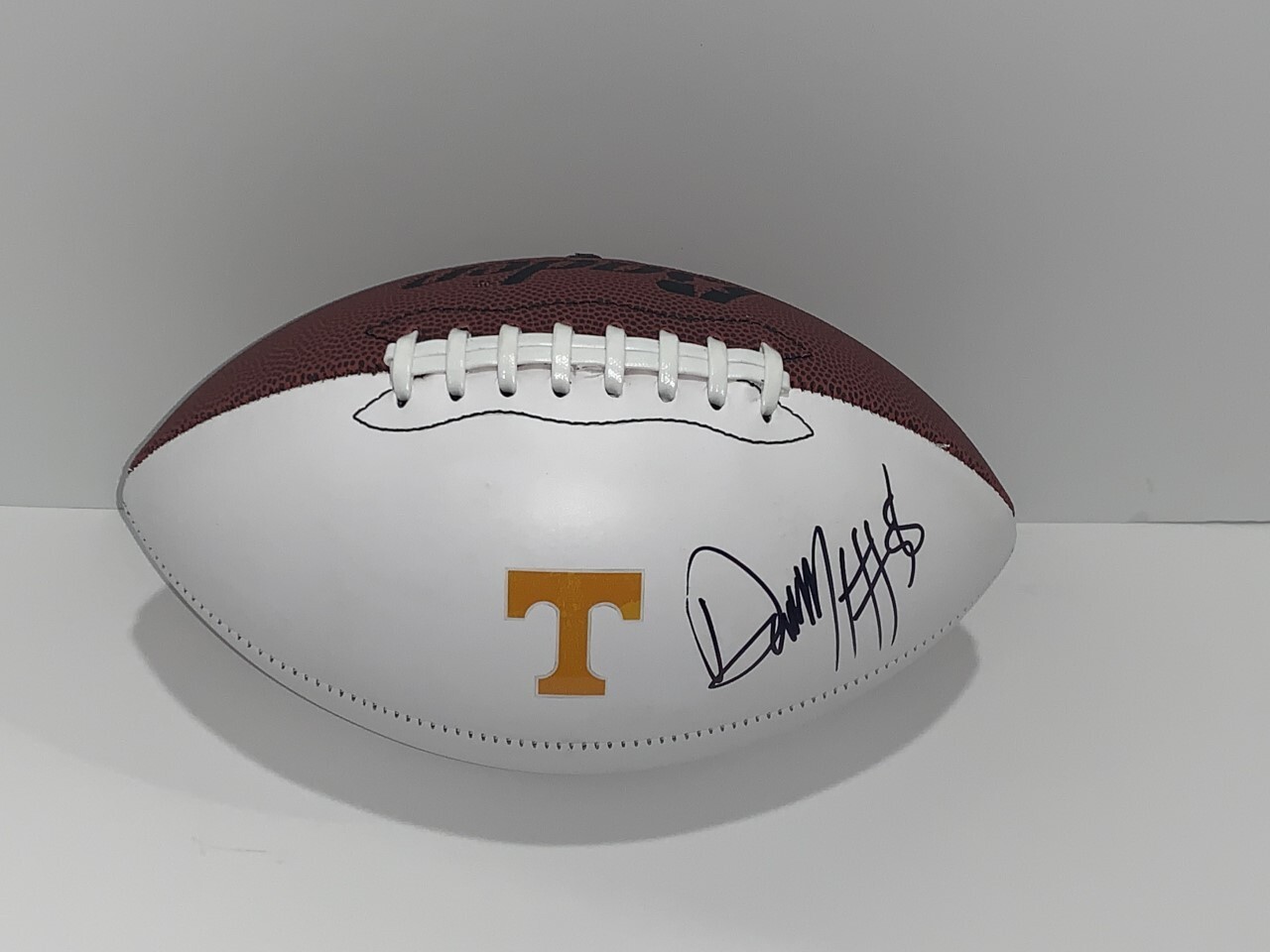 DARNELL WRIGHT SIGNED FOOTBALL TENNESSEE VOLUNTEERS NFL STAR PROOF
